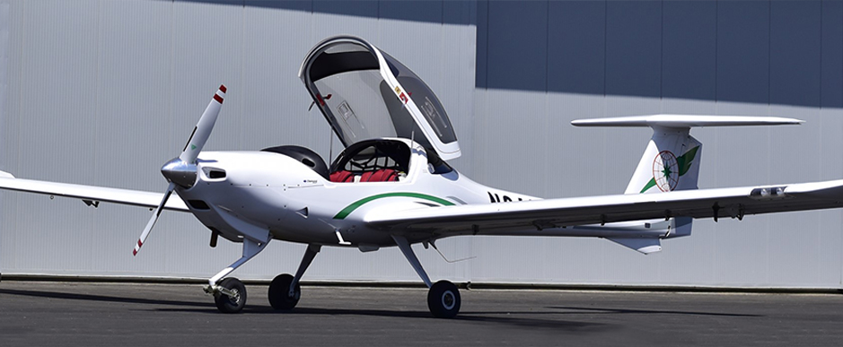 The Diamond DA40 trainer aircraft